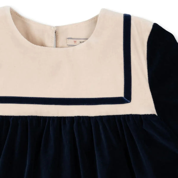 Rocky Velvet Sailor Dress (Navy Blazer)