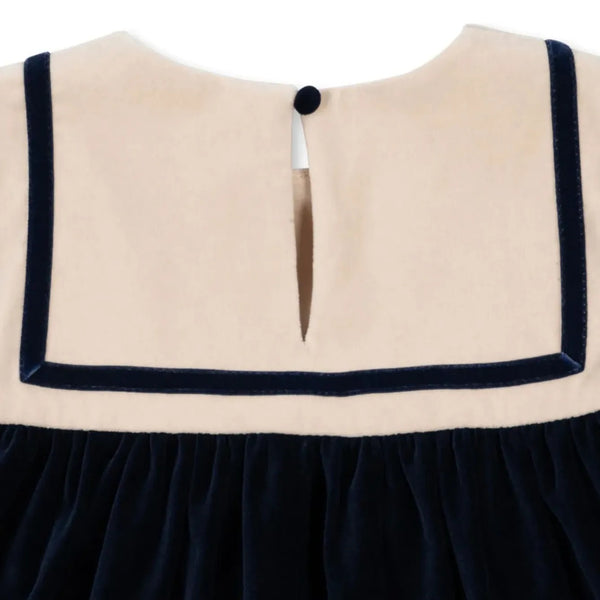 Rocky Velvet Sailor Dress (Navy Blazer)