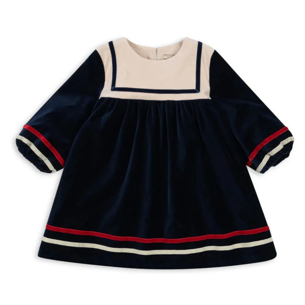 Rocky Velvet Sailor Dress (Navy Blazer)