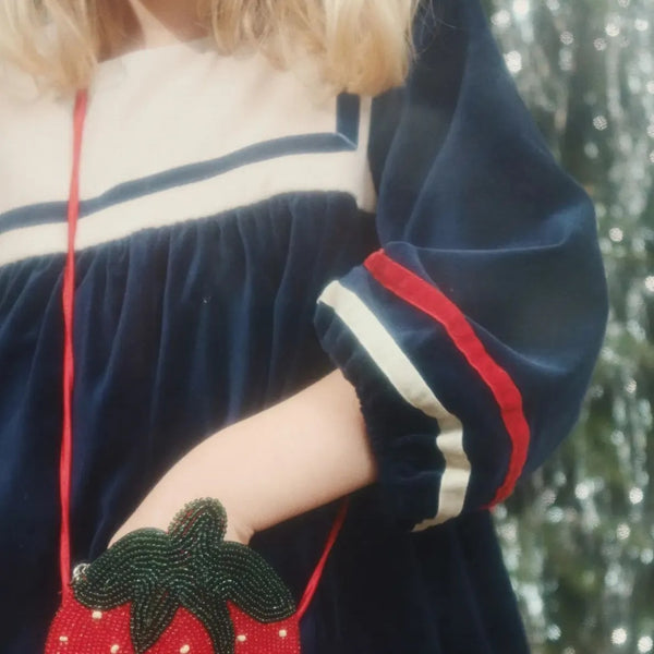 Rocky Velvet Sailor Dress (Navy Blazer)