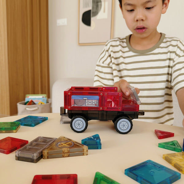 Fire Rescue Pack Intense Magnetic Building Tiles 39 Pieces-PRE ORDER 3-4 WEEKS