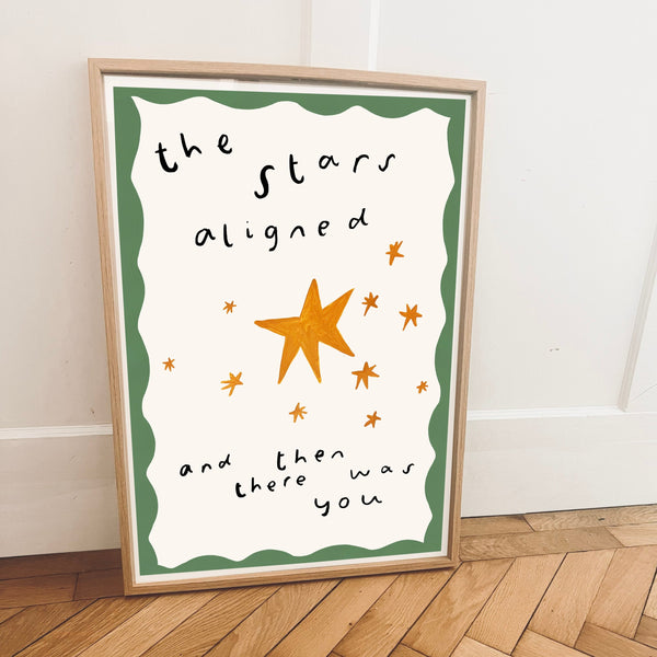 'The Stars Aligned' Hand Painted Art Print