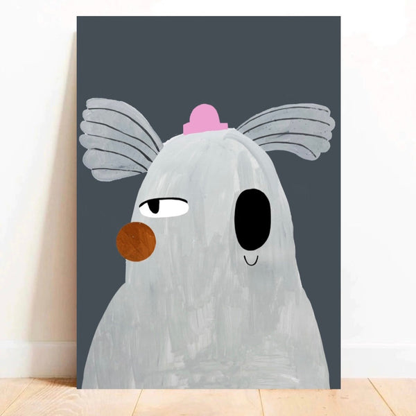 'Mr Koala' Hand Painted Art Print