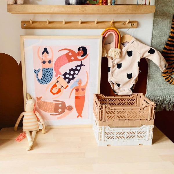 'Mermaid' Hand Painted Art Print