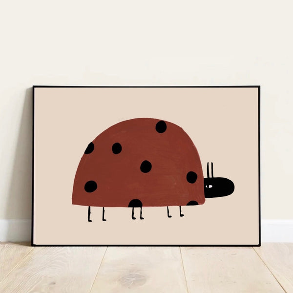 'Mr Ladybird' Hand Painted Art Print