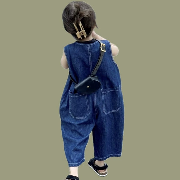 Joey Sleeveless Denim Overalls