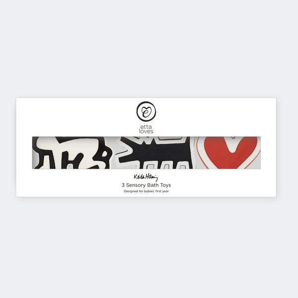 Etta Loves x Keith Haring Icons Sensory Bath Toys Pack of 3