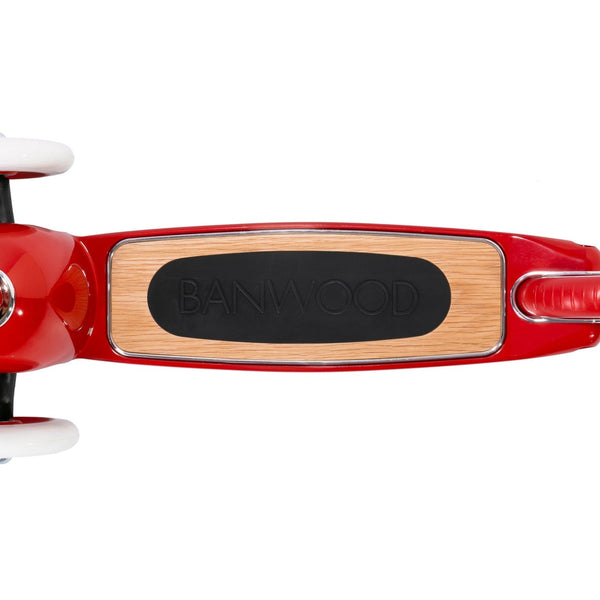 Banwood Kids 3 Wheel Scooter with Basket (Red)