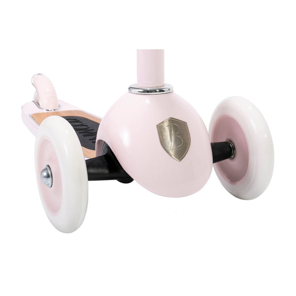 Banwood Kids 3 Wheel Scooter with Basket (Pink)