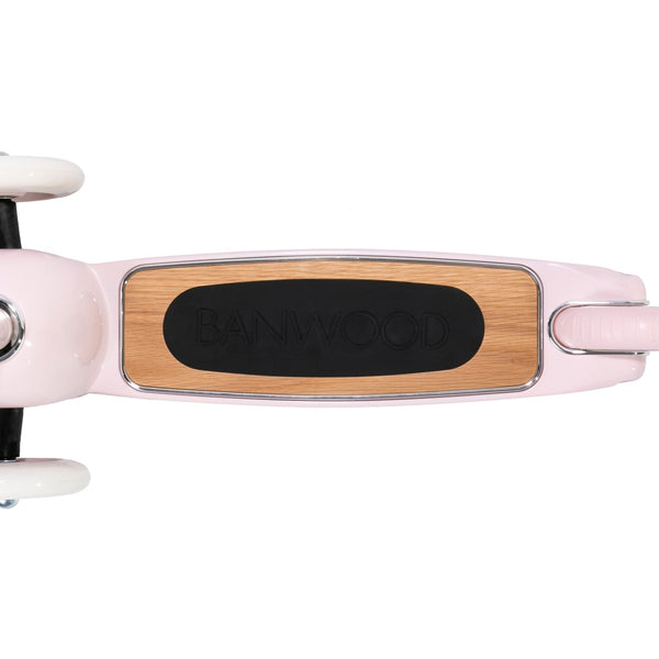Banwood Kids 3 Wheel Scooter with Basket (Pink)