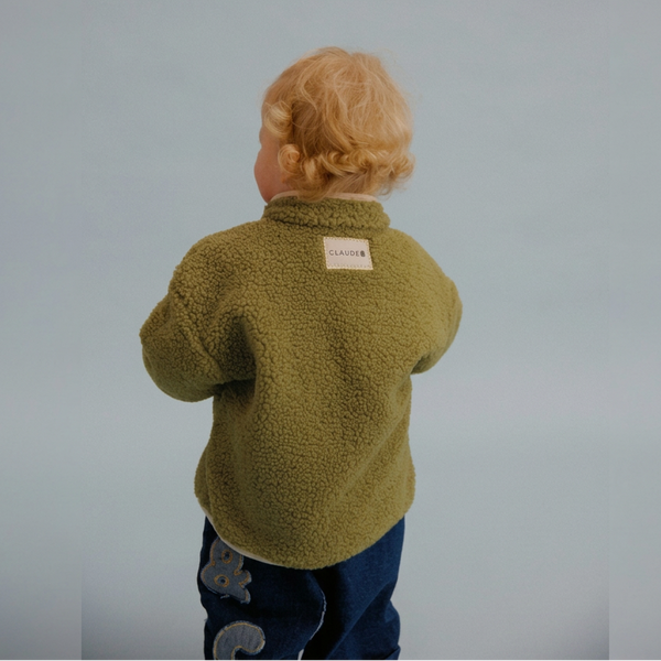 Lorah Moss Borg Teddy Button Up Jacket