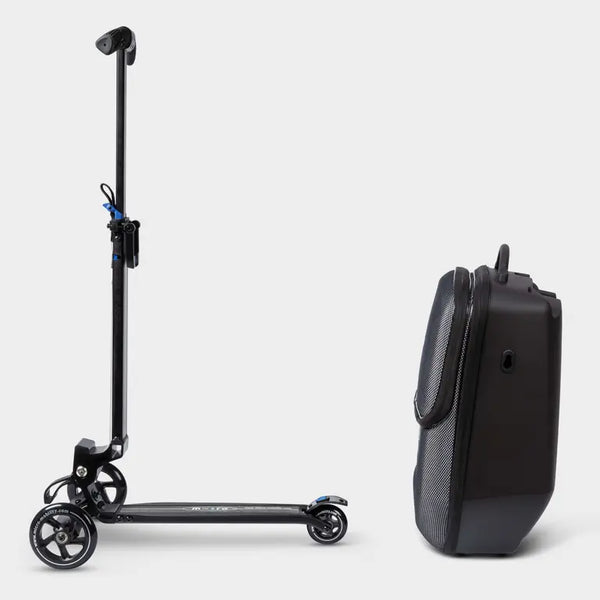 Micro Foldable Scooter with Travel Suitcase (Black)