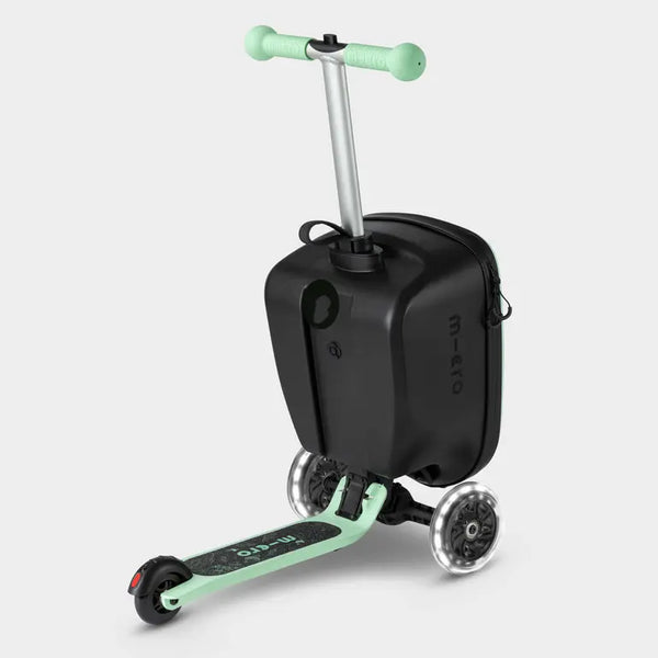 Mini Micro Folding Scooter with Travel Suitcase (Mint)