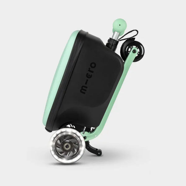 Mini Micro Folding Scooter with Travel Suitcase (Mint)
