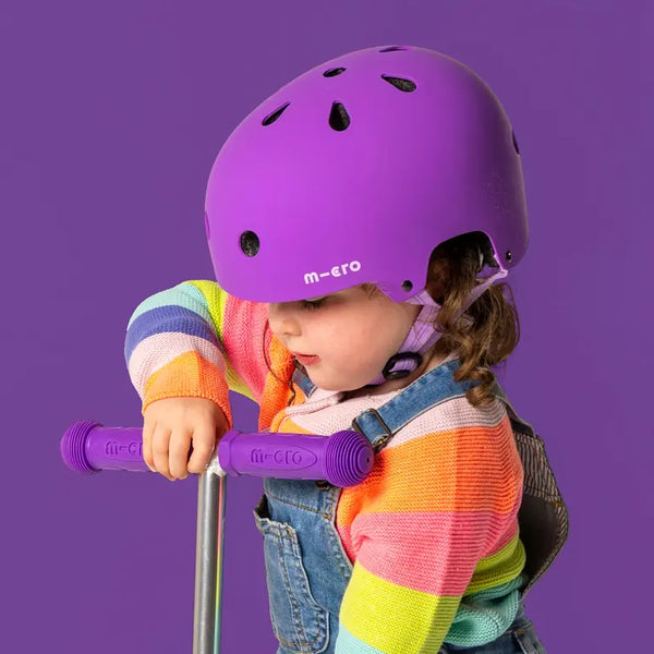 Micro Deluxe Matte Helmet (Purple)