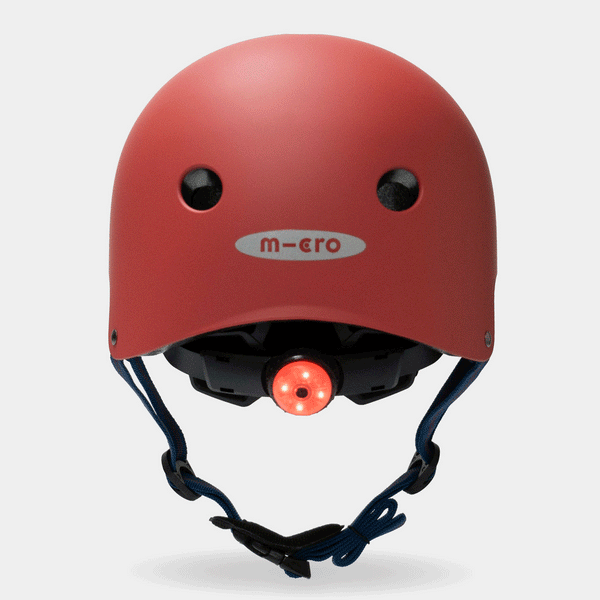 Micro Deluxe Matte Helmet (Red)