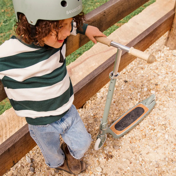 Banwood Kids Maxi Scooter with Basket (Forest)
