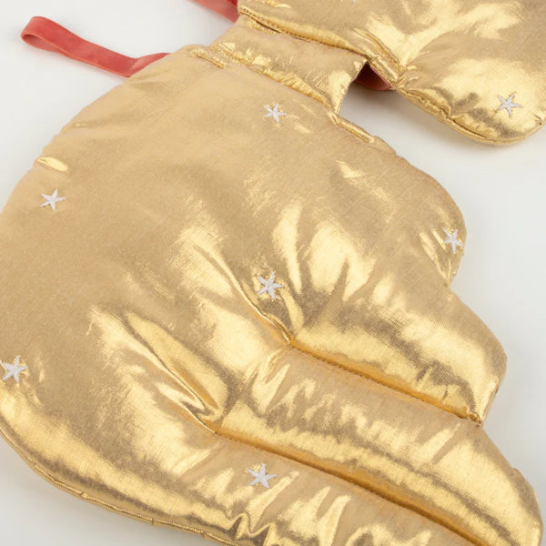 Gold Quilted Angel Wings and Headband Dress Up Set