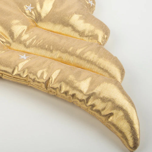 Gold Quilted Angel Wings and Headband Dress Up Set