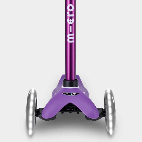 Mini Micro Deluxe Scooter with 3 LED Wheels (Purple)