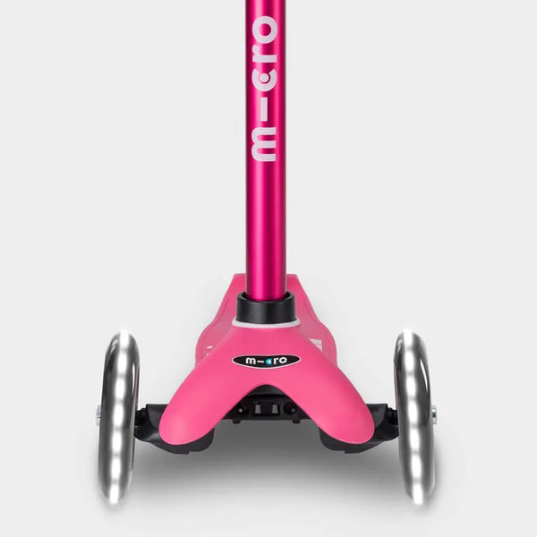Mini Micro Deluxe Scooter with 3 LED Wheels (Pink)