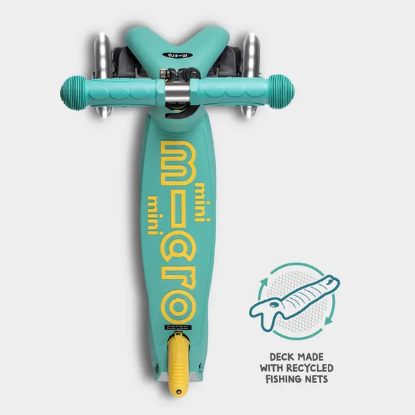 Mini Micro Deluxe ECO Scooter with 3 LED Wheels (Mint)