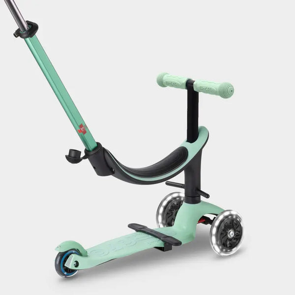 Mini Micro 4 in 1 Deluxe Scooter with LED Wheels (Mint)