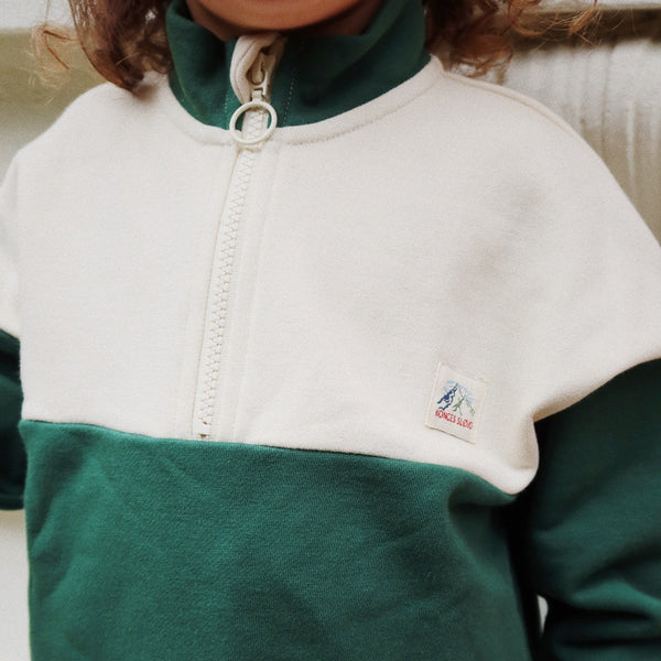 Lou Cotton Half Zip Sweatshirt