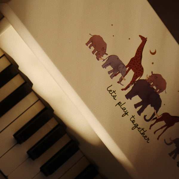 Safari Print Wooden Toy Piano