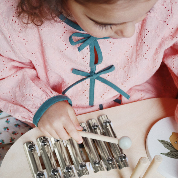 Rilla Bow Front Cotton Blouse (Mellow Rose)