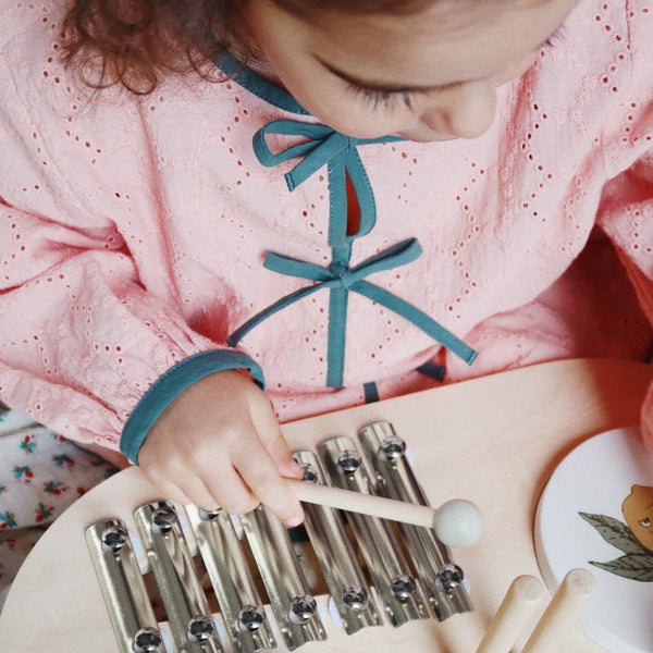 Rilla Bow Front Cotton Blouse (Mellow Rose)