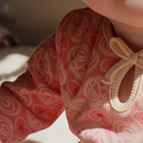 Ella Cotton Bodysuit (Lacy Rose)