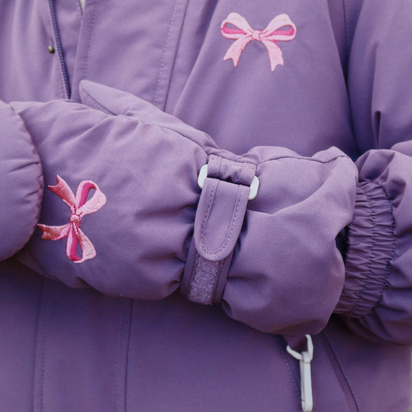 Nohr Bow Print Snow Mittens (Hortensia)