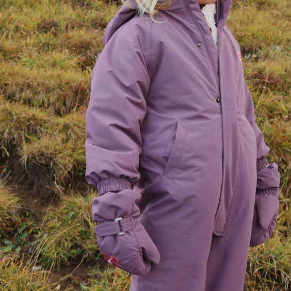 Nohr Bow Print Snow Mittens (Hortensia)