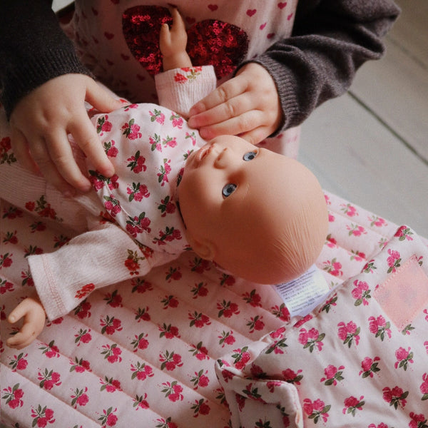 Dolls Floral Print Baby Changing Table (Rosie Rose)