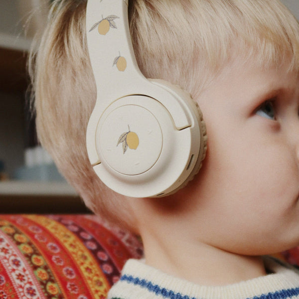 Lemon Print Wireless Bluetooth Headphones