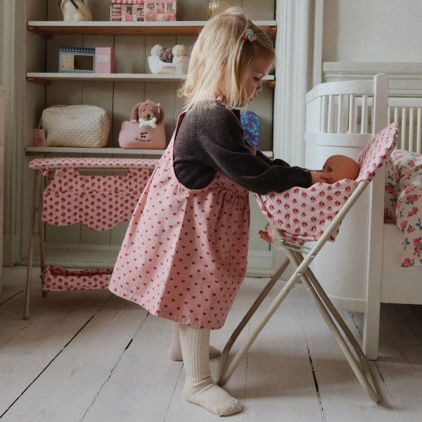 Floral Print Fold-Away Dolls High Chair (Rosie Rose)
