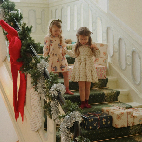 Avi Winter Berry Print Bow Back Cotton Dress (Cremona)