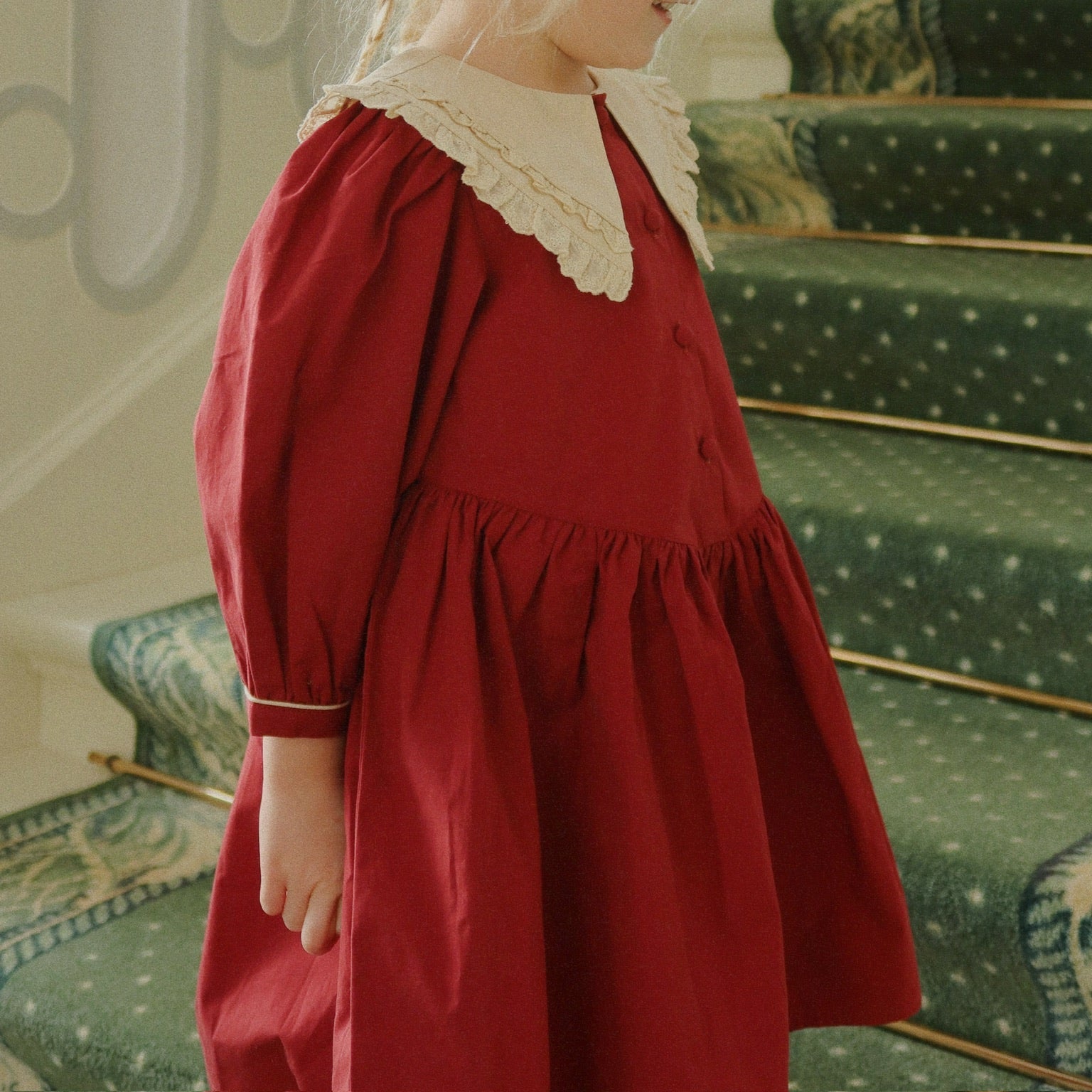 Konges Sløjd | Coeur Dress - Red Dahlia | Girl