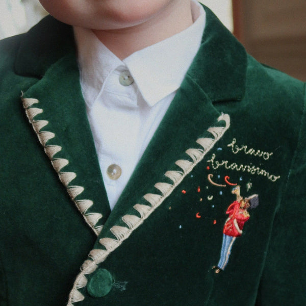 Rocky Velvet Bravo Occasion Blazer (Dark Green)