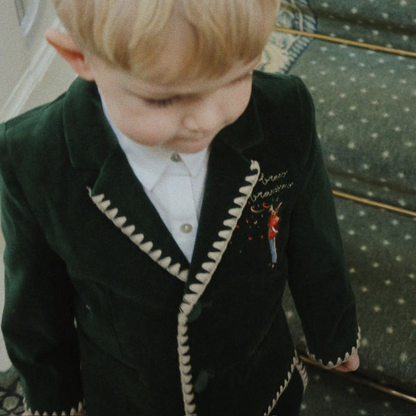 Rocky Velvet Bravo Occasion Blazer (Dark Green)