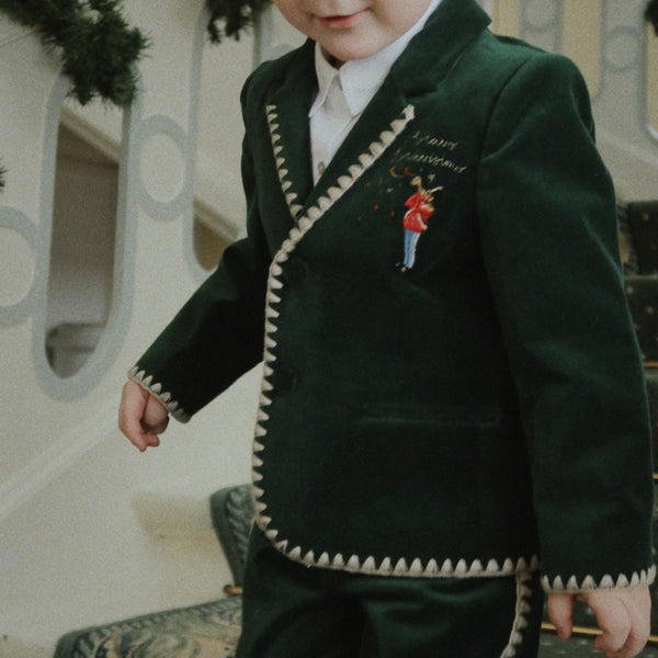 Rocky Velvet Bravo Occasion Blazer (Dark Green)