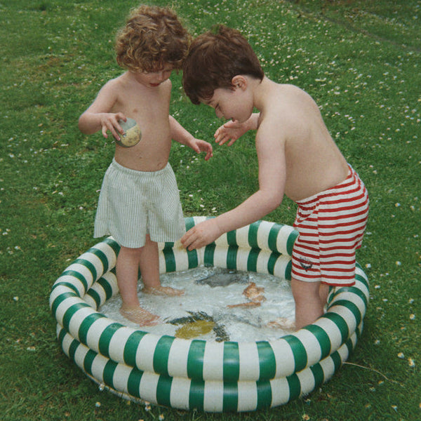 Striped Small Lemon Motif Paddling Pool (Green Stripe)