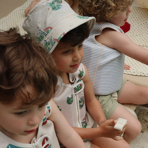 Ellis Boat Print Neoprene Swim Float Vest (Ahoy)