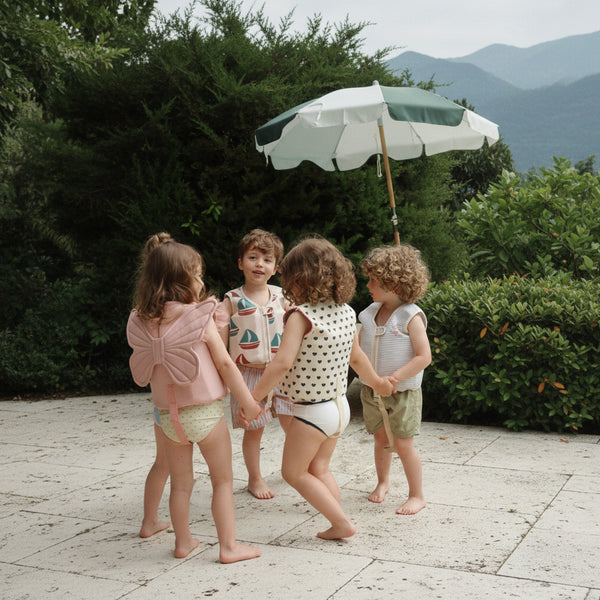 Ellis Boat Print Neoprene Swim Float Vest (Ahoy)