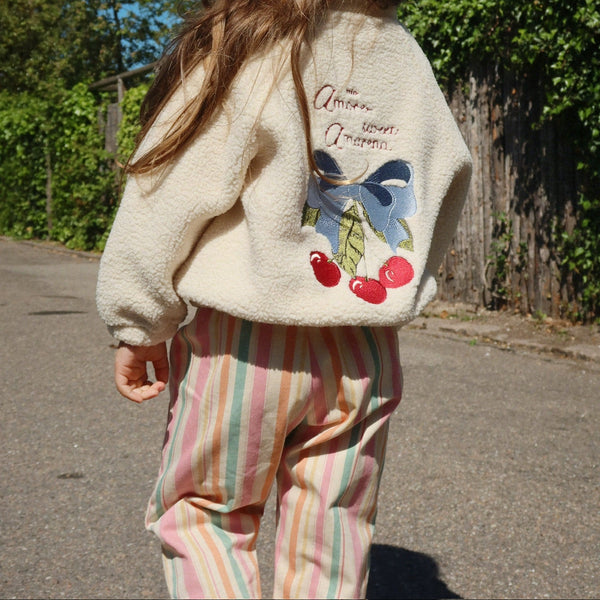 Frankie Cotton Stripe Twill Pants (Miami Stripe)