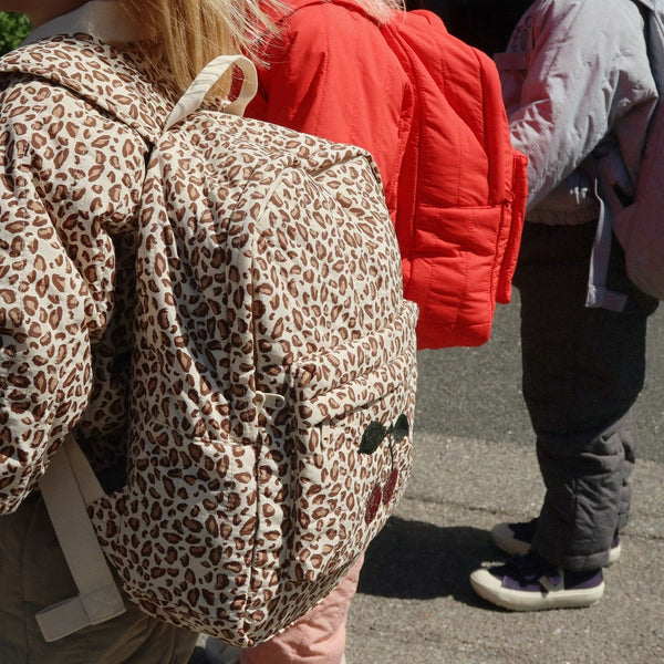 Juno Sequin Cherry Quilted Backpack (Leo)
