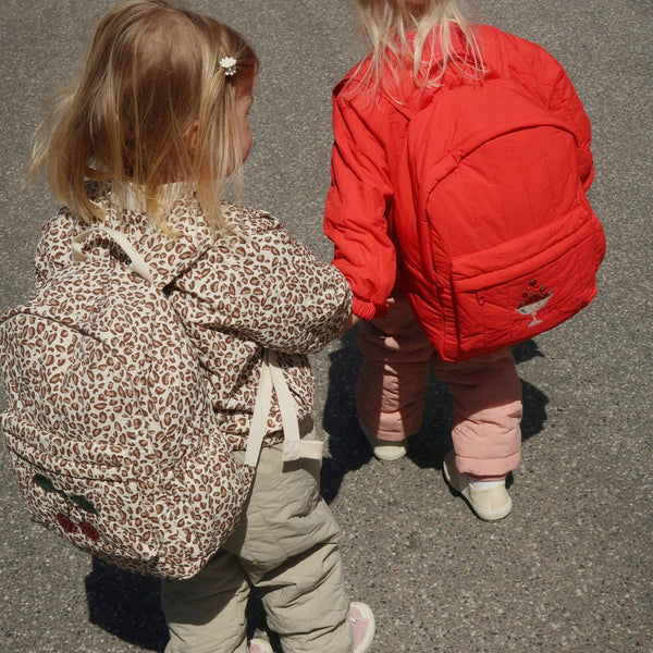 Juno Sequin Cherry Quilted Backpack (Leo)