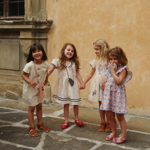 Yvonne Sequin Gelato Print Tulle Party Dress