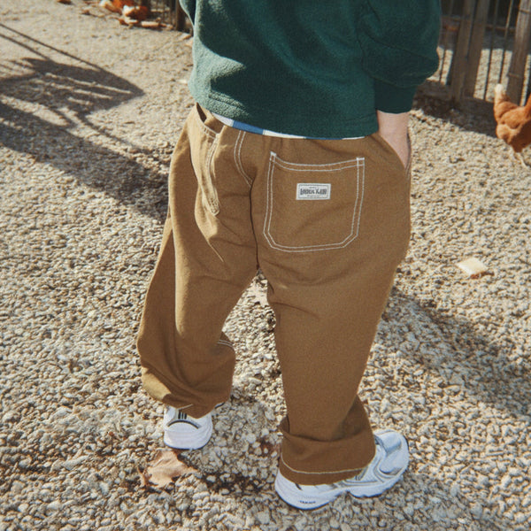 Rida Cotton Twill Straight Leg Pants (Ermine)